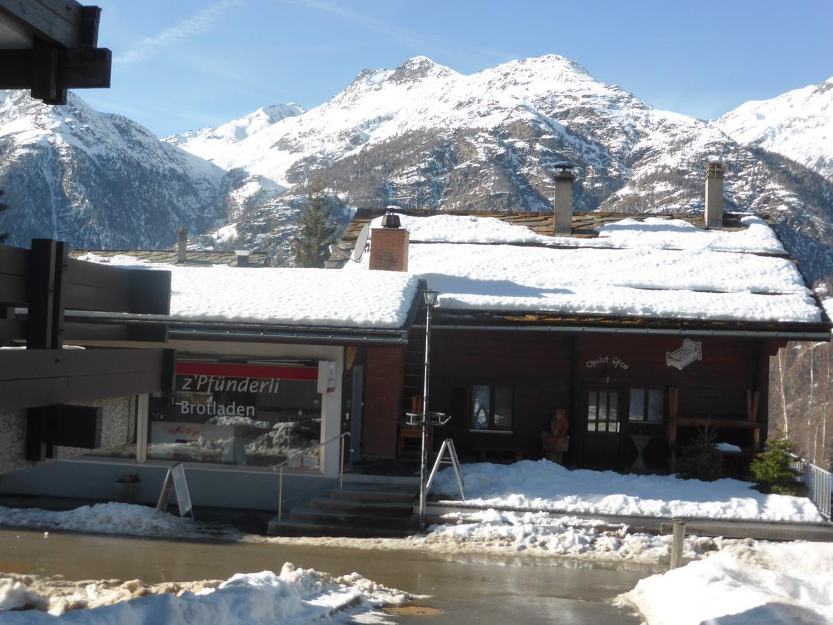 Apartmán Haus Silberblick Anrig Grächen Exteriér fotografie